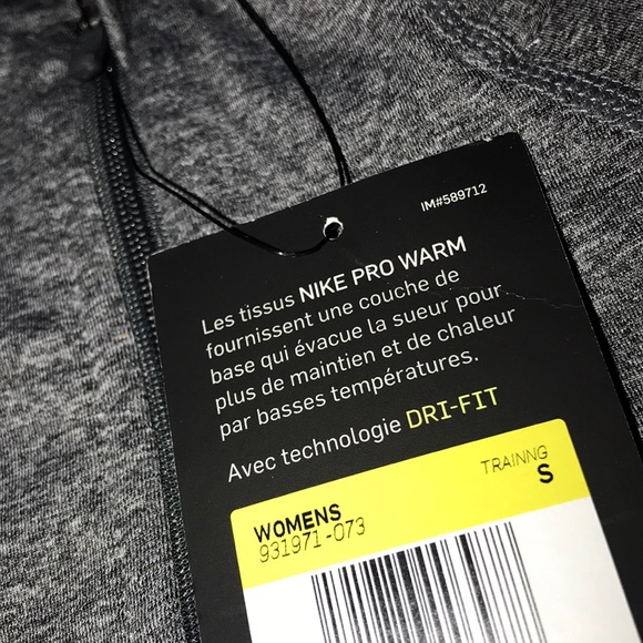 ‼️ SOLD‼️Nike Pro Warm Half Zip - Picture 3 of 3
